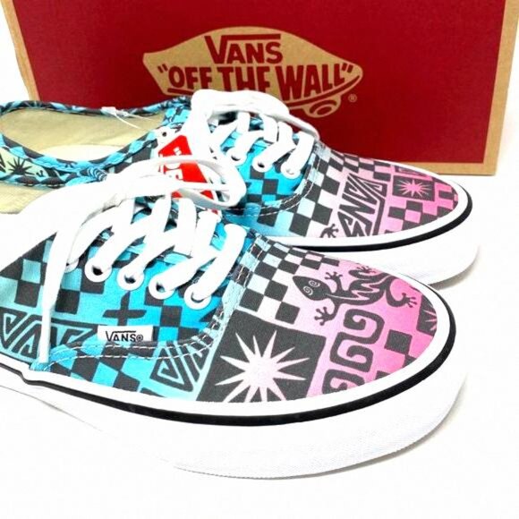 💖MEGA SALE💖Vans SF Tribal Check Multi Blue VN0A3MU642K Women's Sneakers Canvas - Picture 9 of 12